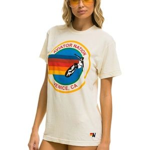 Aviator Nation signature tee vintage white